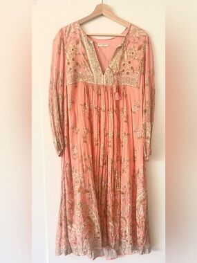 Spell & The Gypsy Collective Hendrix boho dress in dusty pink
